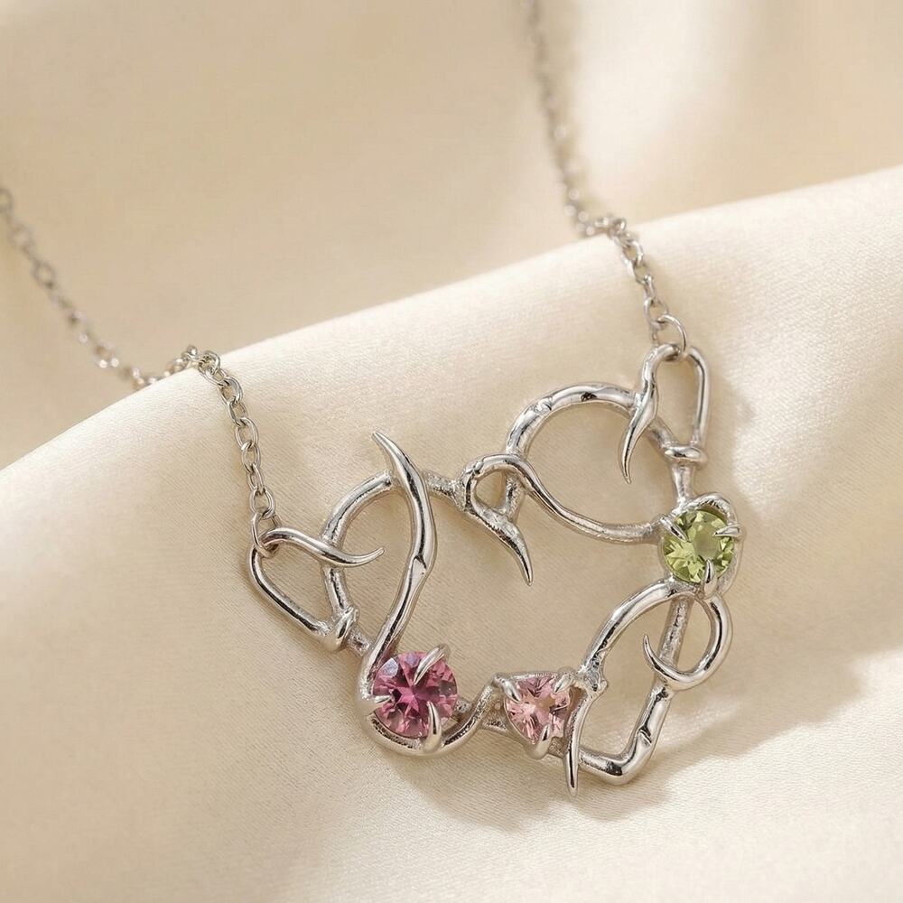 Moriaxmel 💗💗 Rooted Form Heart Custom necklace 925 Sterling silver 16 inches